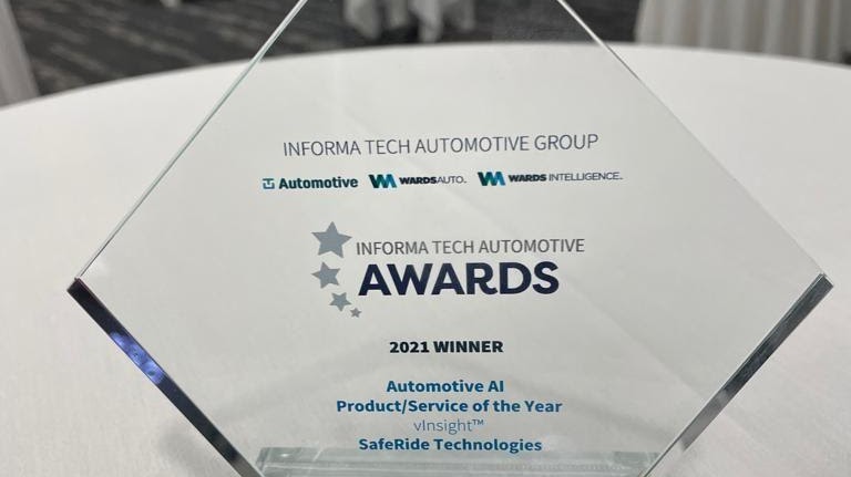 SafeRide automotive AI visual